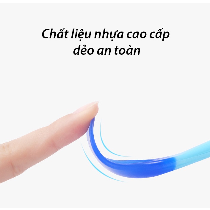 Muỗng Ăn Dặm Cho Bé , Thìa Ăn Dặm Báo Nóng Cho Bé Nhựa Dẻo Cao Cấp