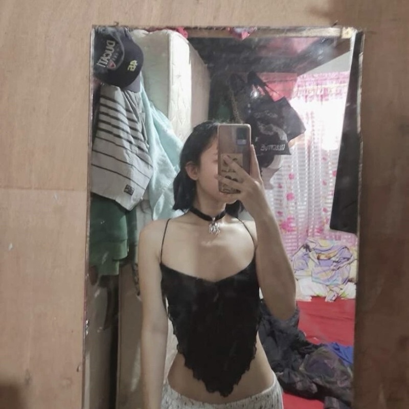 ÁO 2 DÂY HAI DÂY PHONG CÁCH Y2K ÂU MỸ SEXY ÔM DÂY CỘT LƯNG TRENDY XINH GIÁ RẺ