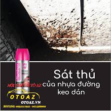 Bình Xịt tẩy nhựa đường, các vết dính lâu ngày trên xe, đồ vật - Flamingo F012