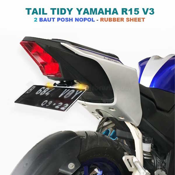 Giá Đỡ Biển Số Xe Máy Yamaha R15 V3 Không Tín Hiệu Rẽ