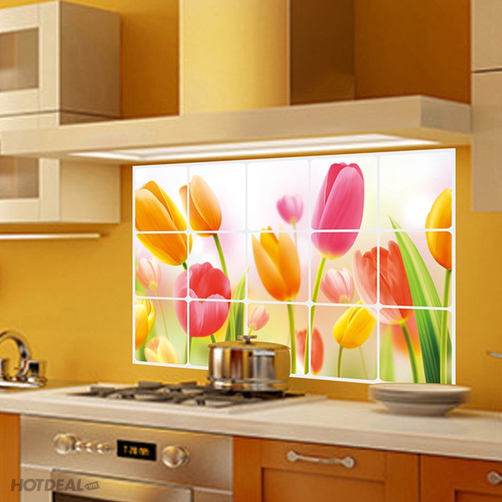 Giấy Dán Bếp PUCA, Miếng Dán Bếp Cách Nhiệt, Giấy Dán Bếp Chống Thấm Dầu Mỡ, Giấy Decal Dán Bếp Chịu Nhiệt