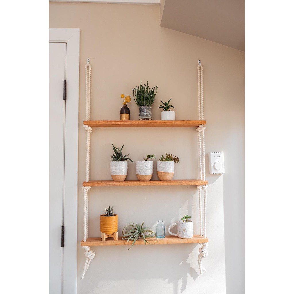 Kệ treo tường 3 tầng loại lớn 10x30, trang trí nhà cửa, để đồ lưu niệm, đồ decor, xịn sò, đẹp đẽ, chống mối mọt, nước.