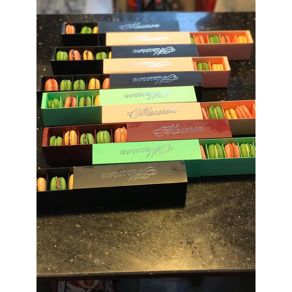 Hộp giấy đựng 6-12 bánh macaron