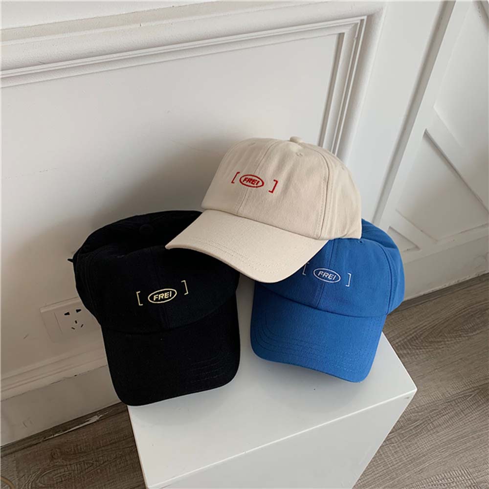 Mũ lưỡi trai thêu chữ phong cách Hàn Quốc tùy chọn màu sắc