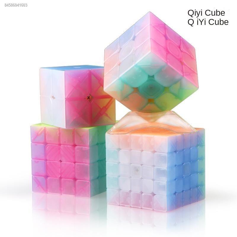 rubik2x2 3x3 4x4 ✺☬✕Qiyi Khối lập phương Rubik Màu thứ 3 và 4 Trò chơi s Cube Smooth Bộ đặc biệt Trọn đồ cho trẻ em mới