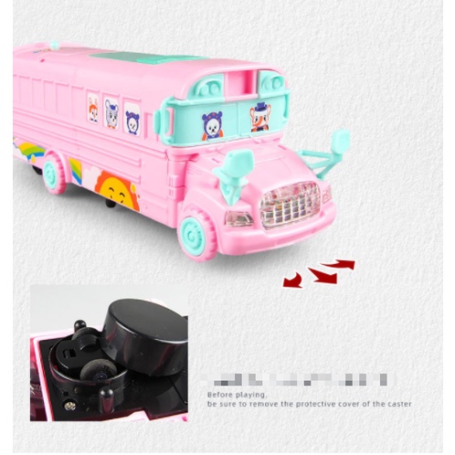 [Hàng Sẵn] Đồ chơi robot biến hình thành xe bus có nhạc đèn vui nhộn