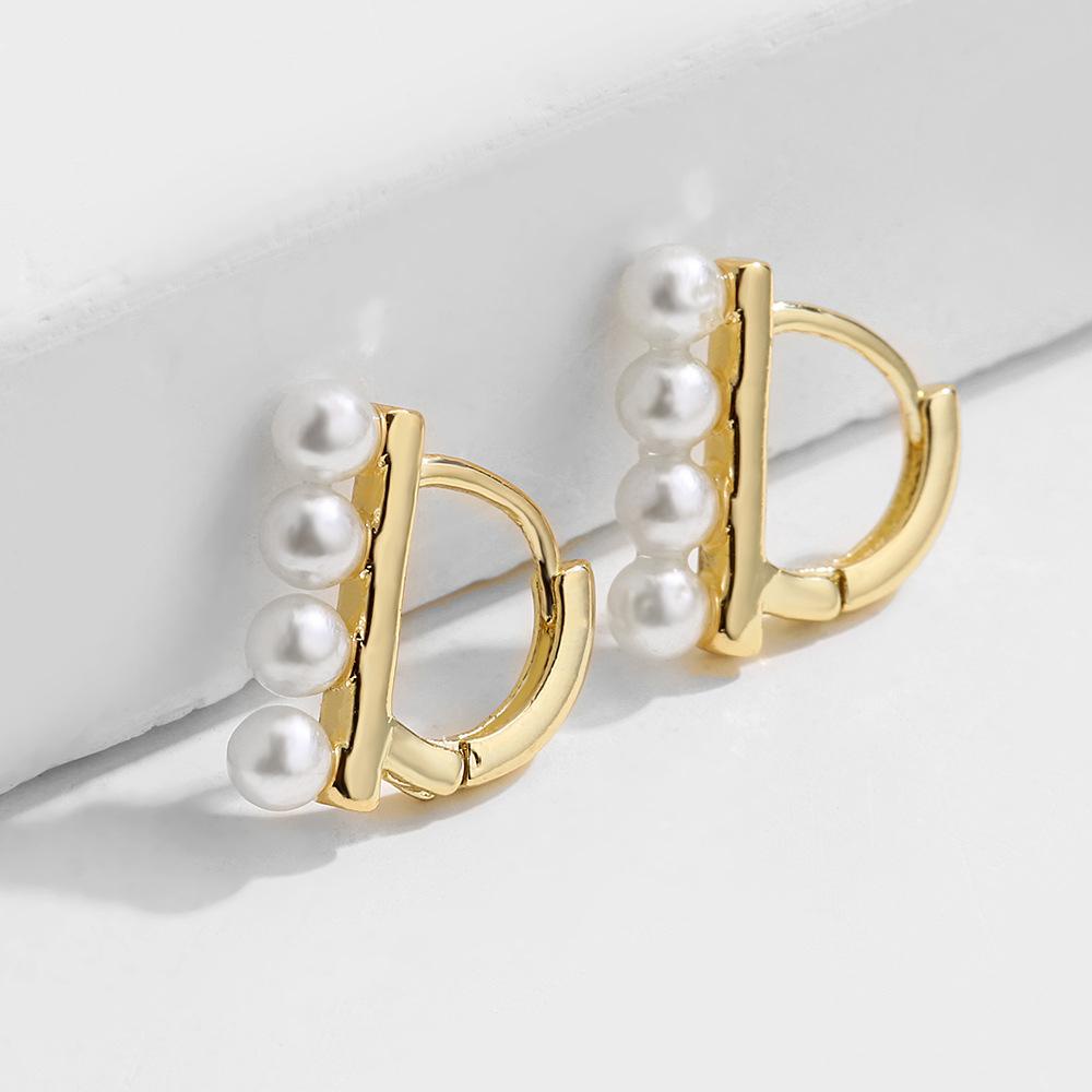 Bông Tai Thiết Kế Đơn Giản Thanh Lịch Phong Cách Hàn Quốc Cho Nữ