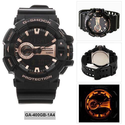Đồng hồ nam dây nhựa G-SHOCK chính hãng Casio Anh Khuê GA-400GB-1A4DR