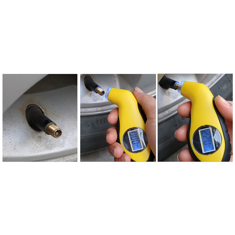 Thiết bị đo áp suất lốp ô tô, xe máy - đồng hồ điện tử