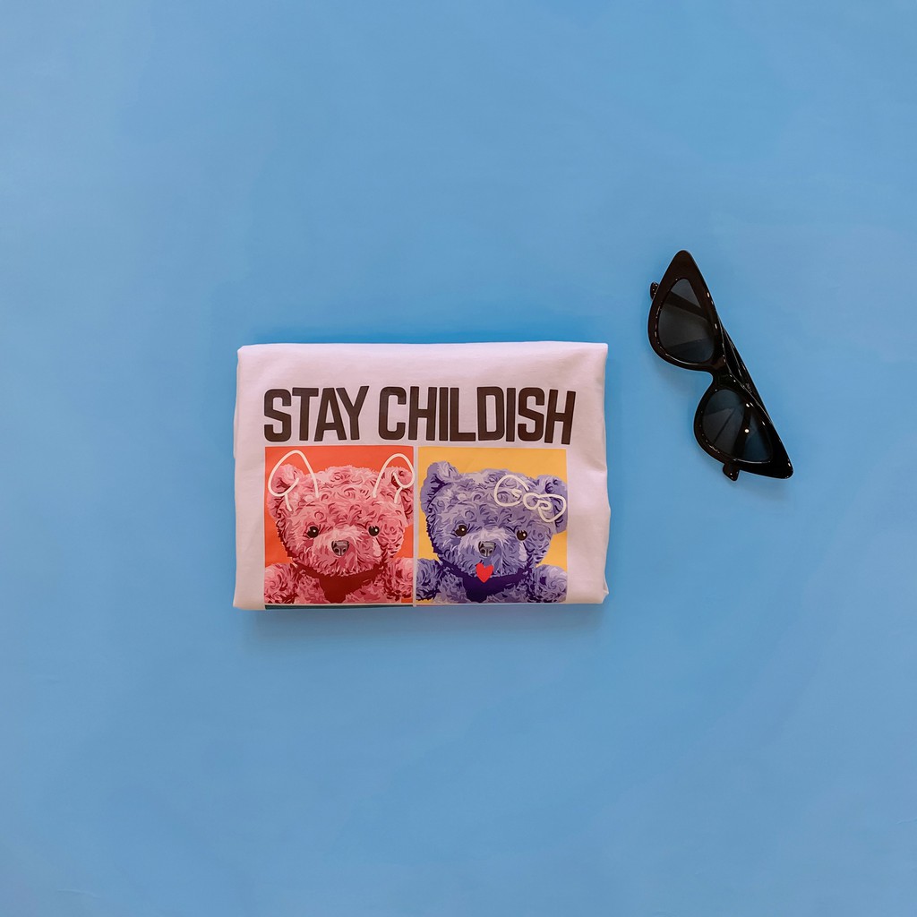 [ Miều ] Áo croptop in hình Stay Childish