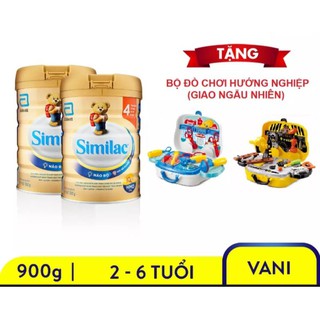 Bộ 2 lon sữa Similac số 4 900g tặng bộ đồ chơi cho bé( đồ chơi ngẫu nhiên theo đợt)
