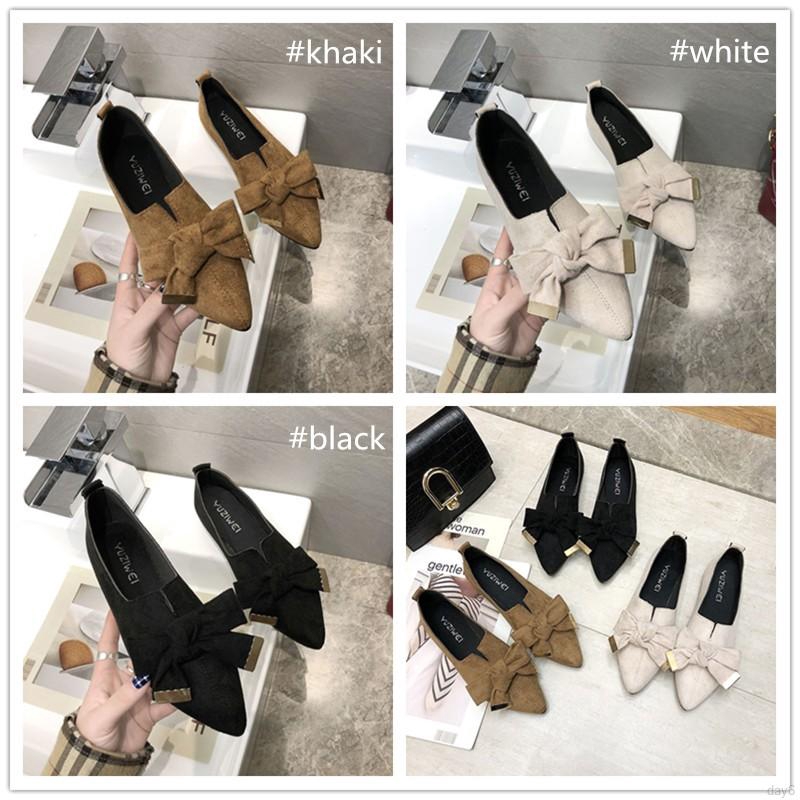 Giày búp bê đế bệt đính nơ xinh xắn cho nữ | BigBuy360 - bigbuy360.vn