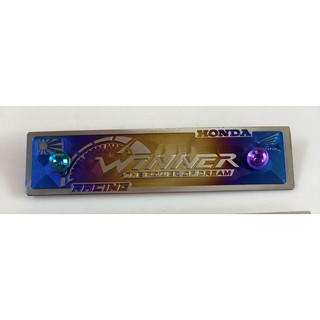 Bảng tên 3D WINNER + ốc Gr5 6li15 Titanium