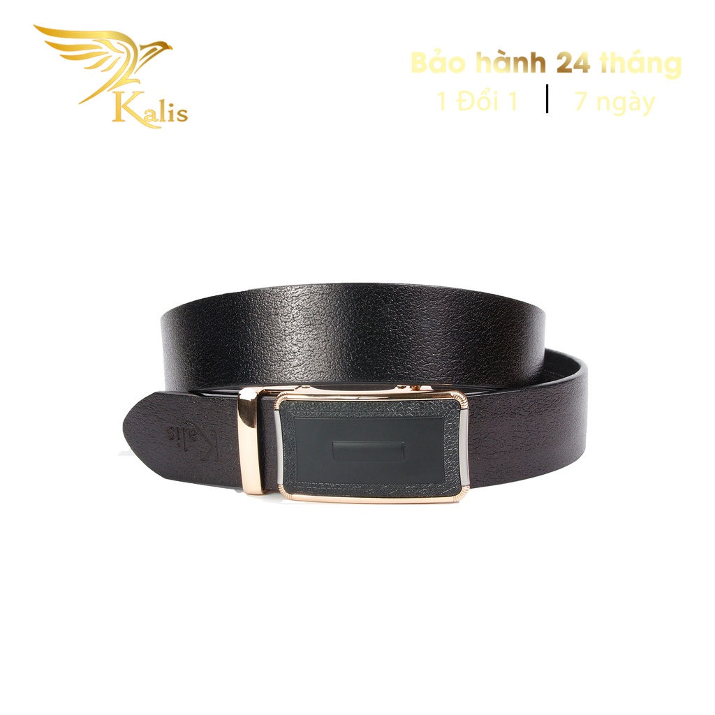 Dây Thắt Lưng Nam Da Bò Thật 100% Cao Cấp Kalis Dây Nịt Thắt Lưng Đẹp Nam Da Thật Thời Trang Khóa Tự Động
