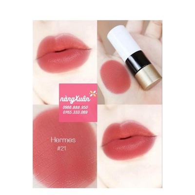 Son Môi Hermès Rouge Matte và Satin Lipstick fullbox fullsize Chính Hãng