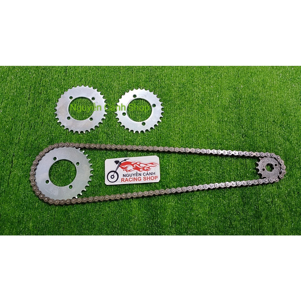 Sên nhông dĩa Exciter 135 14 30 32 34 răn 9 li