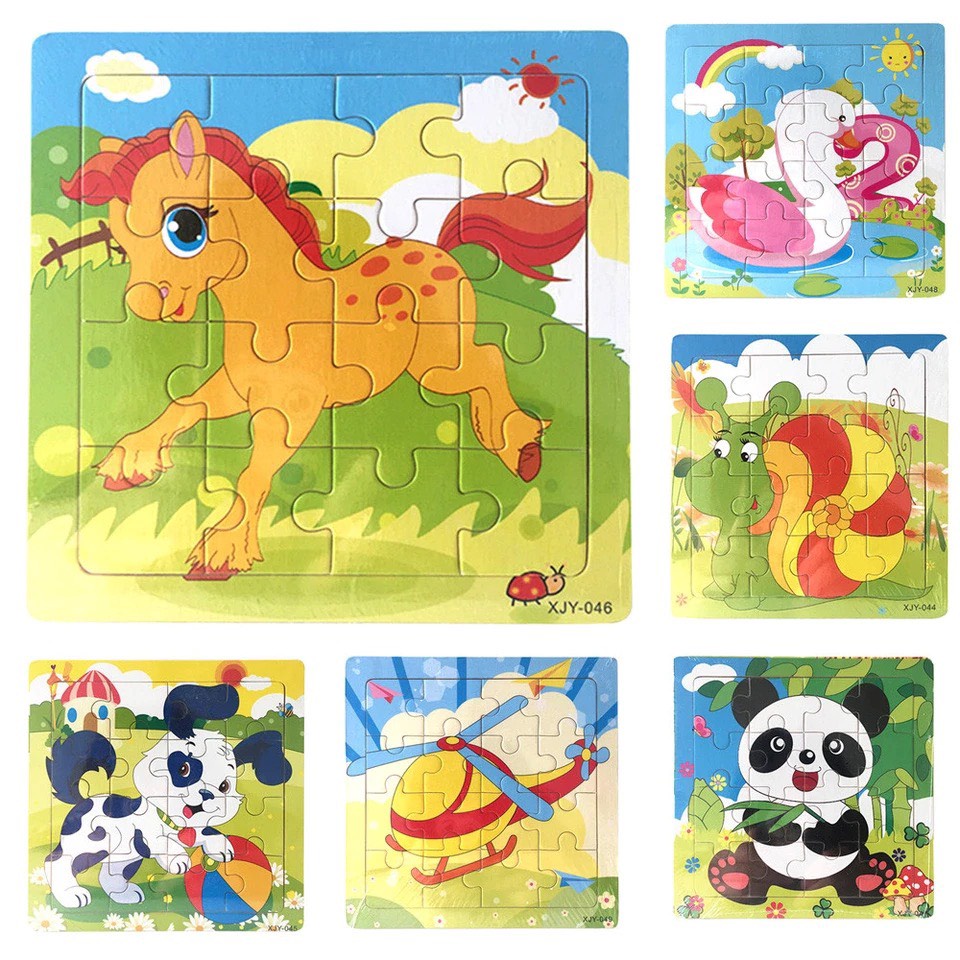Đồ Chơi Tranh Ghép Hình 16 Mảnh Bằng Gỗ Benrikids Cho Bé Từ 1 Đến 5 Tuổi