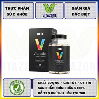 KFD VITAPAK – VIÊN UỐNG MULTI VITAMIN TỔNG HỢP HỖ TRỢ SỨC KHỎE (90 VIÊN)