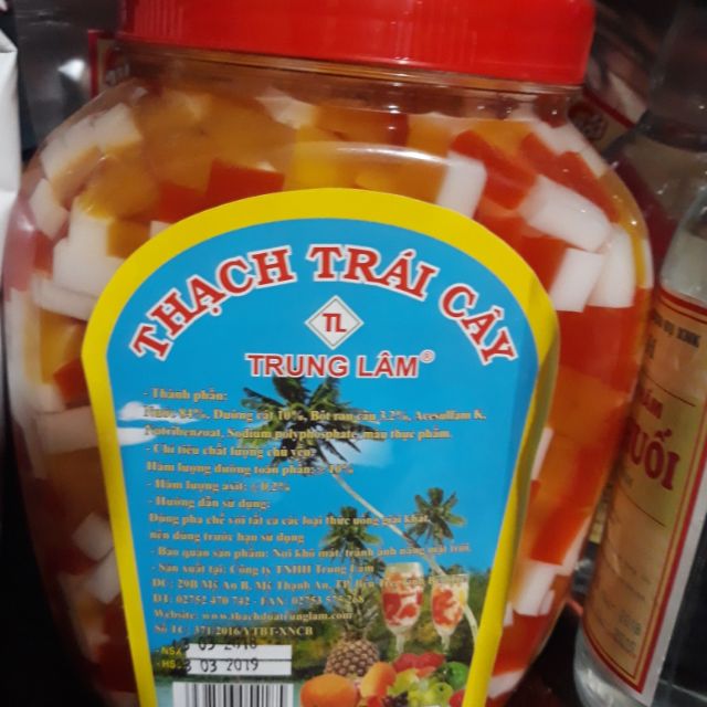 Thạch hộp trái cây hộp 2kg