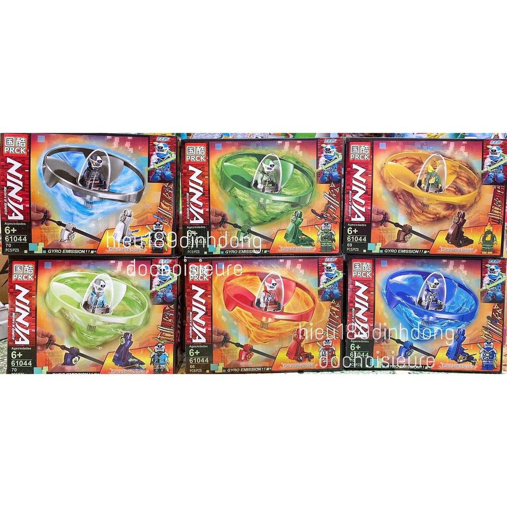 Lắp Ráp xếp hình Lego con quay ninja Cao Thủ Lốc Xoáy(2in1) (Chat chọn màu hoặc shop gửi màu ngẫu nhiên)