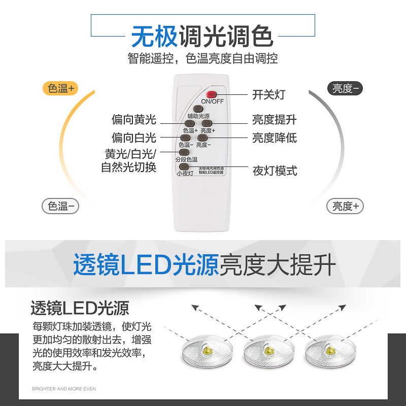 đèn led âm trần phòng khách đèn hội trường đèn phòng ngủ đèn hộ gia đình mới nhất Daquan đèn chùm hiện đại đơn giản