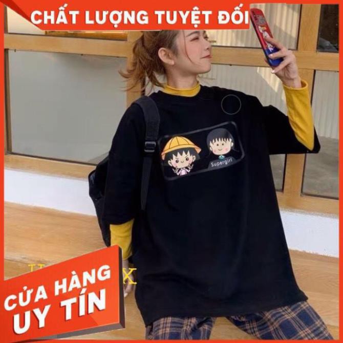 Áo Thun Unisex Nhóc Maruko [HÌNH THẬT+CLIP SHOP TỰ QUAY