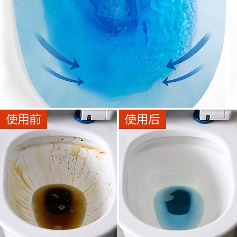 Bộ 10 Viên Khử Mùi Tẩy Bồn Cầu Thế Hệ Mới 2X - Viên Thả Toilet Diệt Khuẩn, Tẩy Sạch Vệ Sinh Vết Bám Bẩn 88292