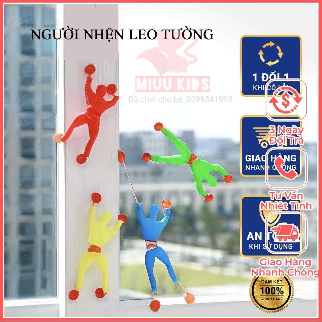 ( SIZE To)Đồ Chơi Người Nhện Leo Tường_ Nhào Lộn_ Siêu Bám Dính_ Độc Đáo Đa Tư Thế