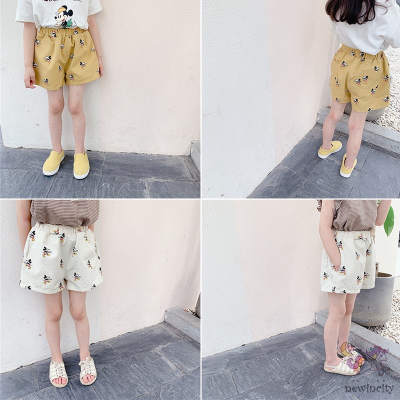 Quần Ngắn Màu Trơn Thời Trang Mùa Hè Cho Bé