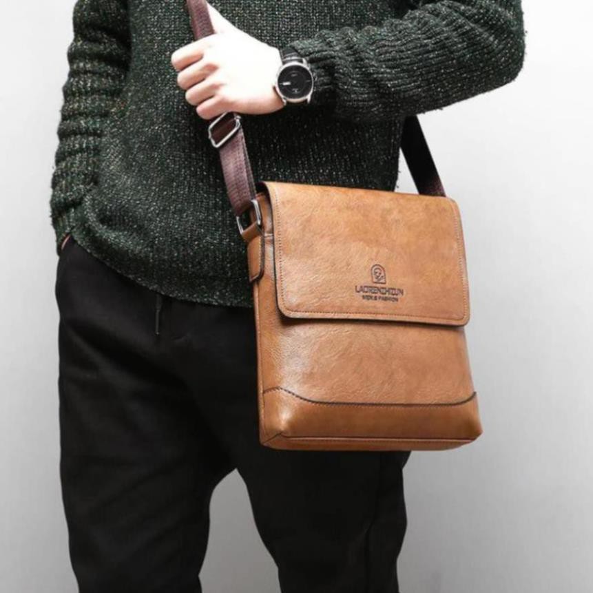 Túi Đeo Chéo TKTMS03 Túi Nam Chất Da Cao Cấp Kiểu Túi Đứng DORINO