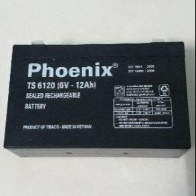 BÌNH ẮC QUY XE Ô TÔ ĐIỆN TRẺ EM 6V 12AH