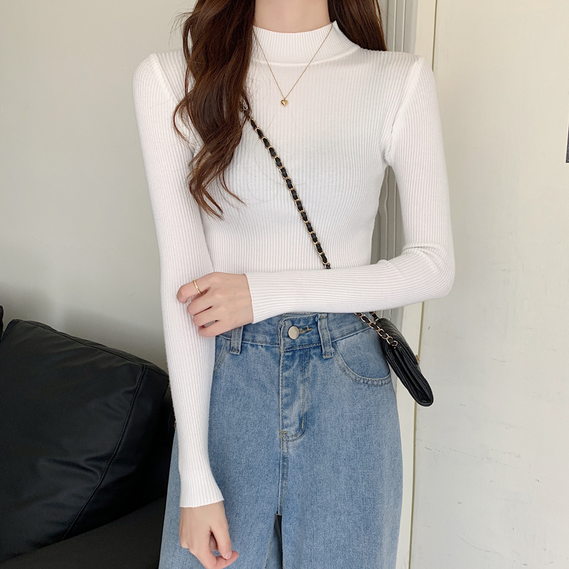 Áo sweater nữ cổ cao 11 màu sắc 3CM | BigBuy360 - bigbuy360.vn