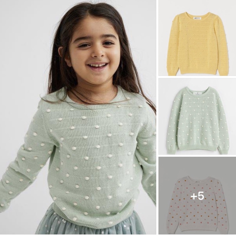 Áo len HM hạt nổi