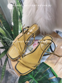 Sandal gót vuông gót 4,5cm [VIDEO+ ẢNH THẬT]