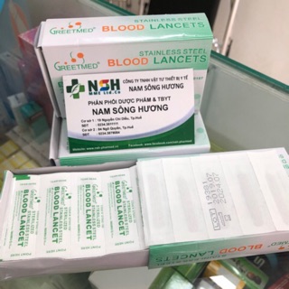 Hộp 200 cây Kim lễ nặn mụn - kim lấy chích mụn lancet siêu nhọn và bén