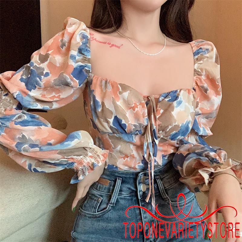 Áo Lửng Tay Phồng Cổ Vuông Thanh Lịch Dành Cho Nữ | BigBuy360 - bigbuy360.vn