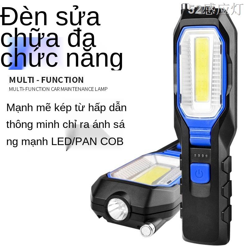 VĐèn làm việc, đèn sửa chữa và bảo dưỡng ô tô, đèn siêu sáng, sử dụng trong công nghiệp với nam châm mạnh, đèn pin sạc l