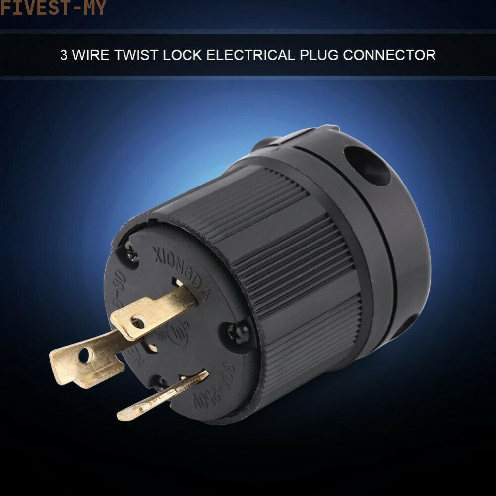 Phích Cắm Khóa Xoắn - 25~50 °Phích Cắm Nguồn NEMA L6-30P US 3 Chế Độ C 20 7 (KW)