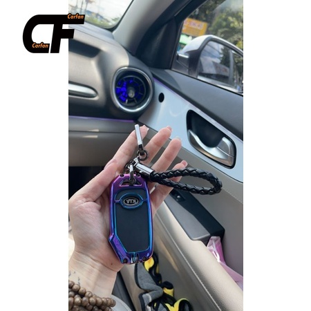 KIA Ốp khoá kim loại lót cao su Vỏ bảo vệ chìa khóa KIA CERATO 2021