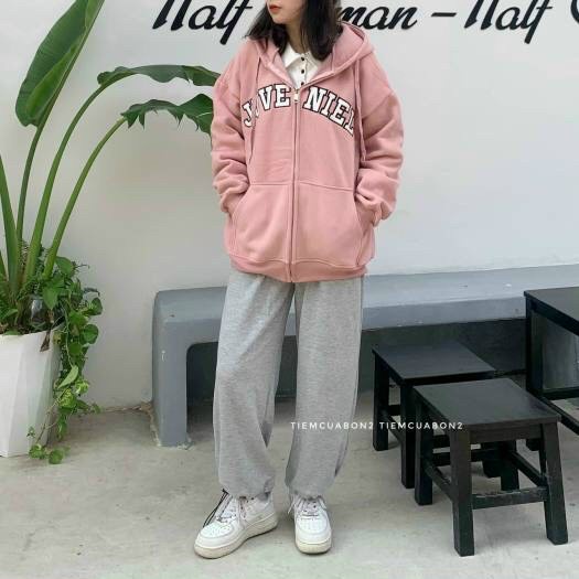 Áo khoác nỉ dây kéo JUVENIEL hoodie xinh xẻo