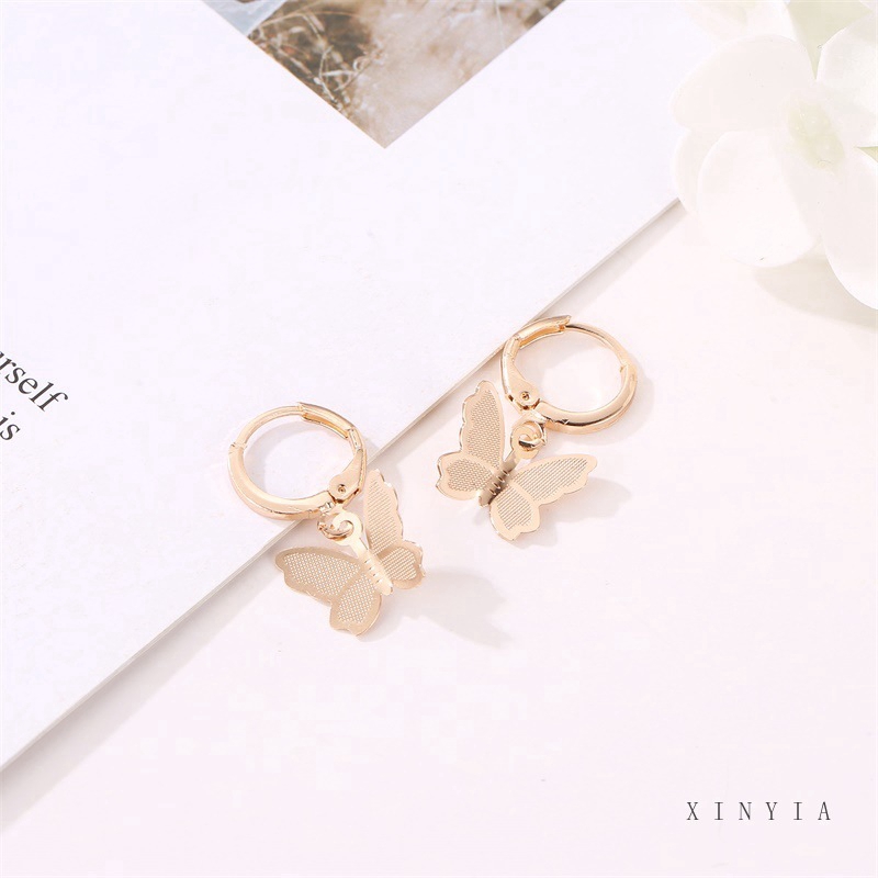Khuyên Tai Hình Bướm Phong Cách Hàn Quốc Thời Trang Cho Nữ