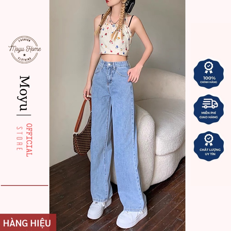 quần jean nữ, quan bò jeans, ống suông rộng hottrend 2021, TOP Xu Hướng 2022 | WebRaoVat - webraovat.net.vn