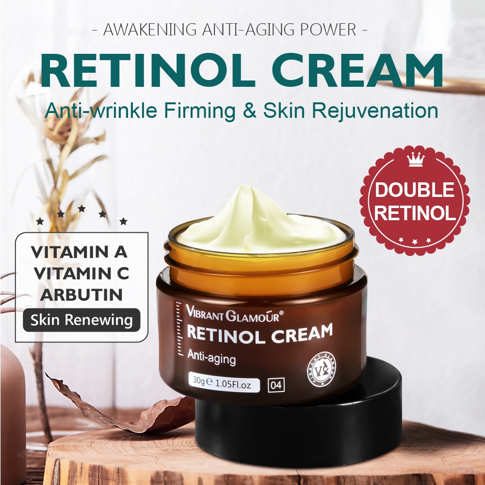 Sản Phẩm Chăm Sóc Da Mặt VIBRANT GLAMOUR Gồm Kem Retinol