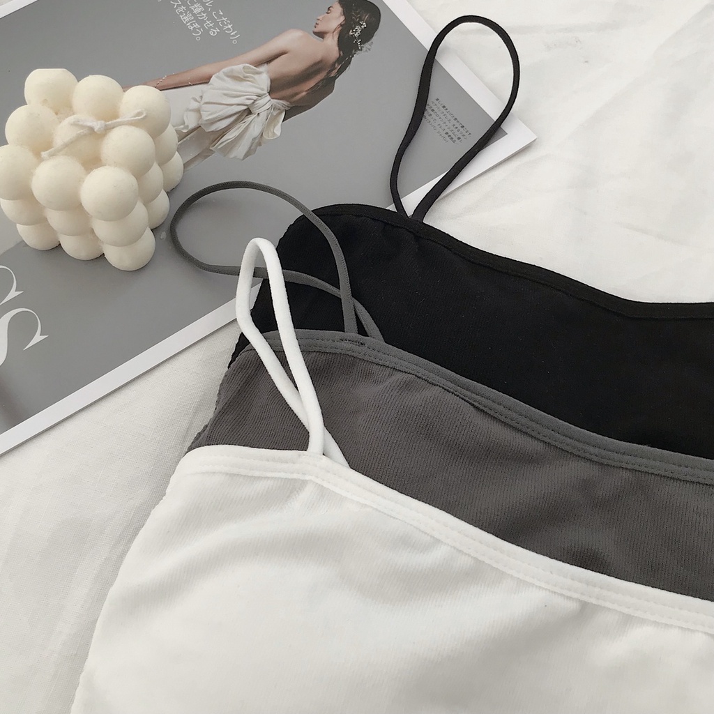 Áo Bra Nữ 2 Dây JEM CLOSET Chất Vải Thun Co Giãn Dáng Yếm Mix Đồ Siêu Sexy TETHER 10338