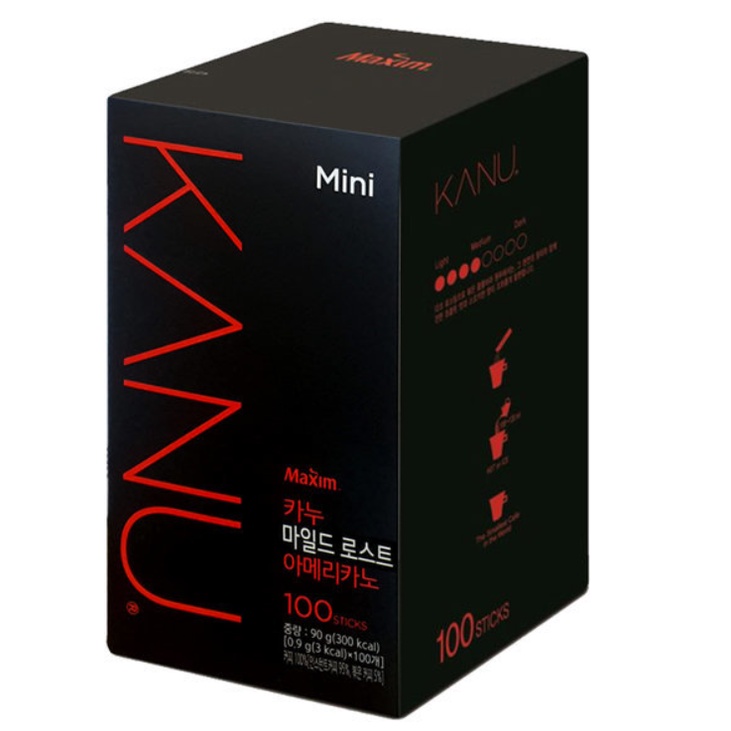 [MAXIM] CÀ PHÊ KANU AMERICANO 100 GÓI (tặng bình giữ nhiệt)  - [맥심] 카누 마일드 로스트 아메리카노 미니 100입