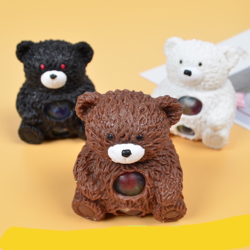 [ Rẻ Vô Địch ] Bóp Bong Bóng Hình Con Gấu Xả Stress Nhiều Màu Sắc Mới Lạ Vui Nhộn.