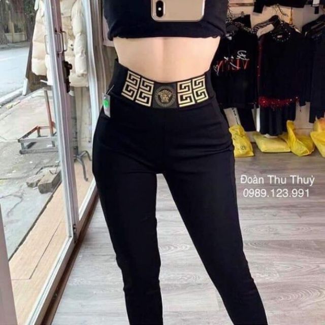 Quần legging viền cạp loại mới, cạp cao gen bụng | WebRaoVat - webraovat.net.vn