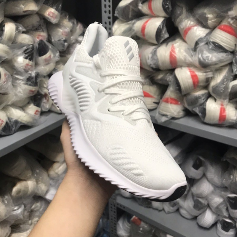&gt;ẢNH THẬT-HÀNG THẬT&lt; Giày sneaker Anpha Bounce full trắng nam nữ