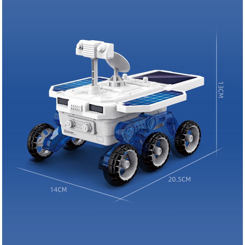 Đồ chơi giáo dục Mô hình mẫu xe chạy bằng năng lượng mặt trời DIY Solar Mars Exploration Car Steam Hanhphucmart.com