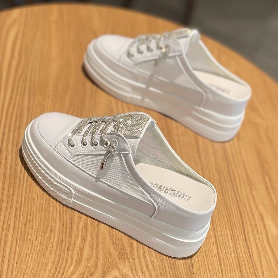 Dép Sandal Đế Dày Tăng Chiều Cao Màu Dạ Quang Thời Trang Mùa Hè Mới